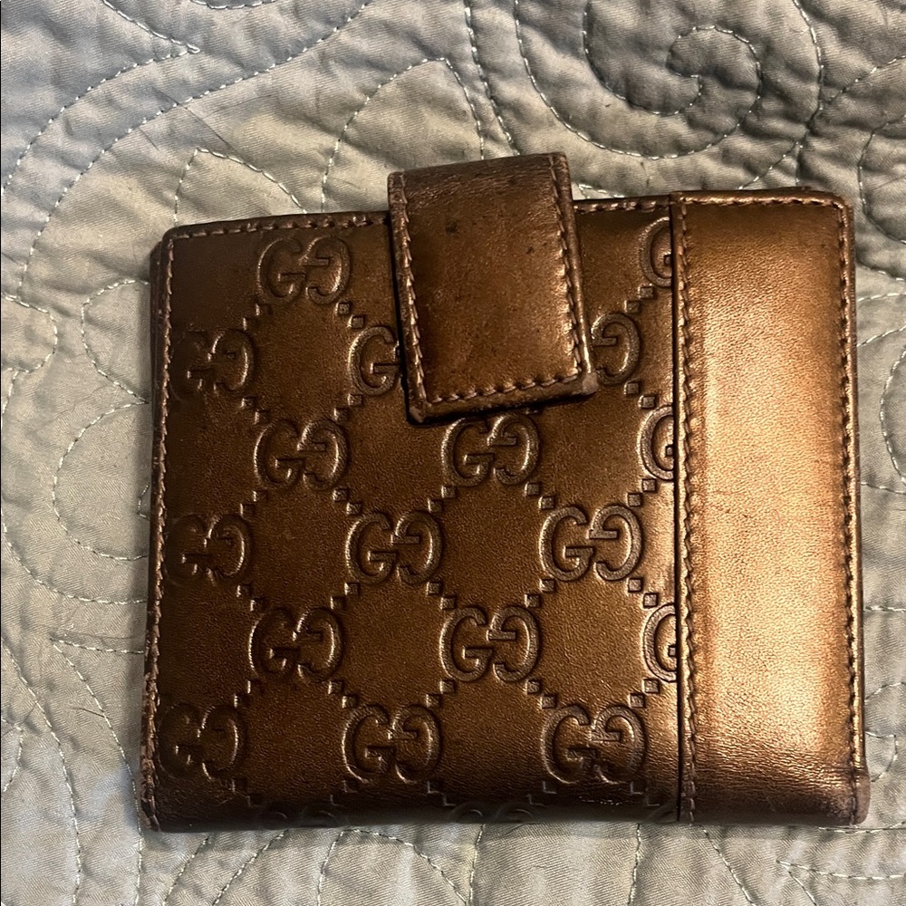 Gucci Brown Embossed Wallet